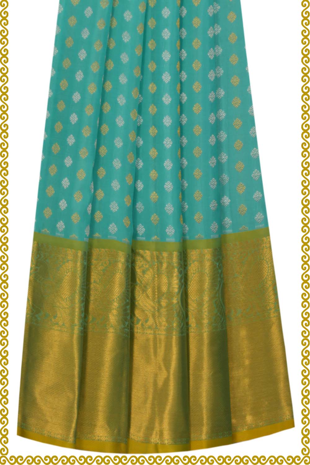 Image of Kanchi Pattu Pavadai Unstitched Set